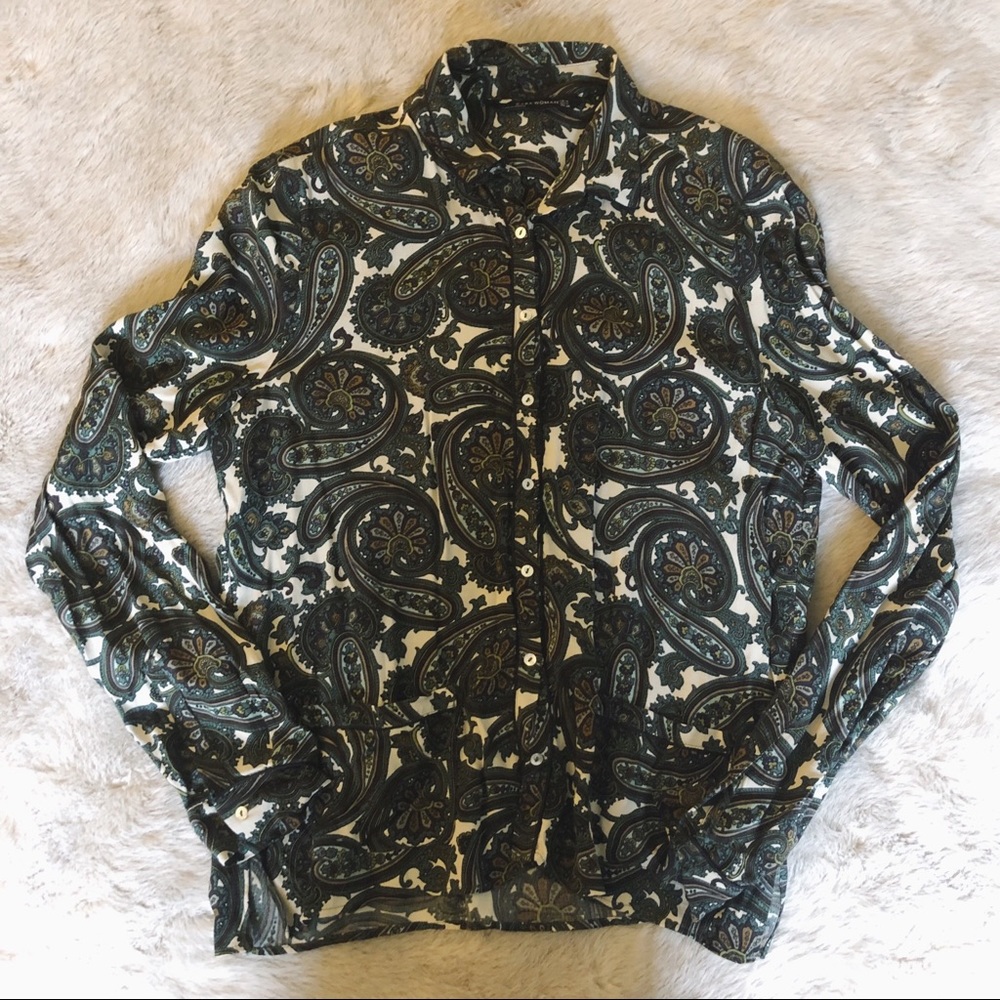 ❌Not For Sale❌ Zara Paisley Top